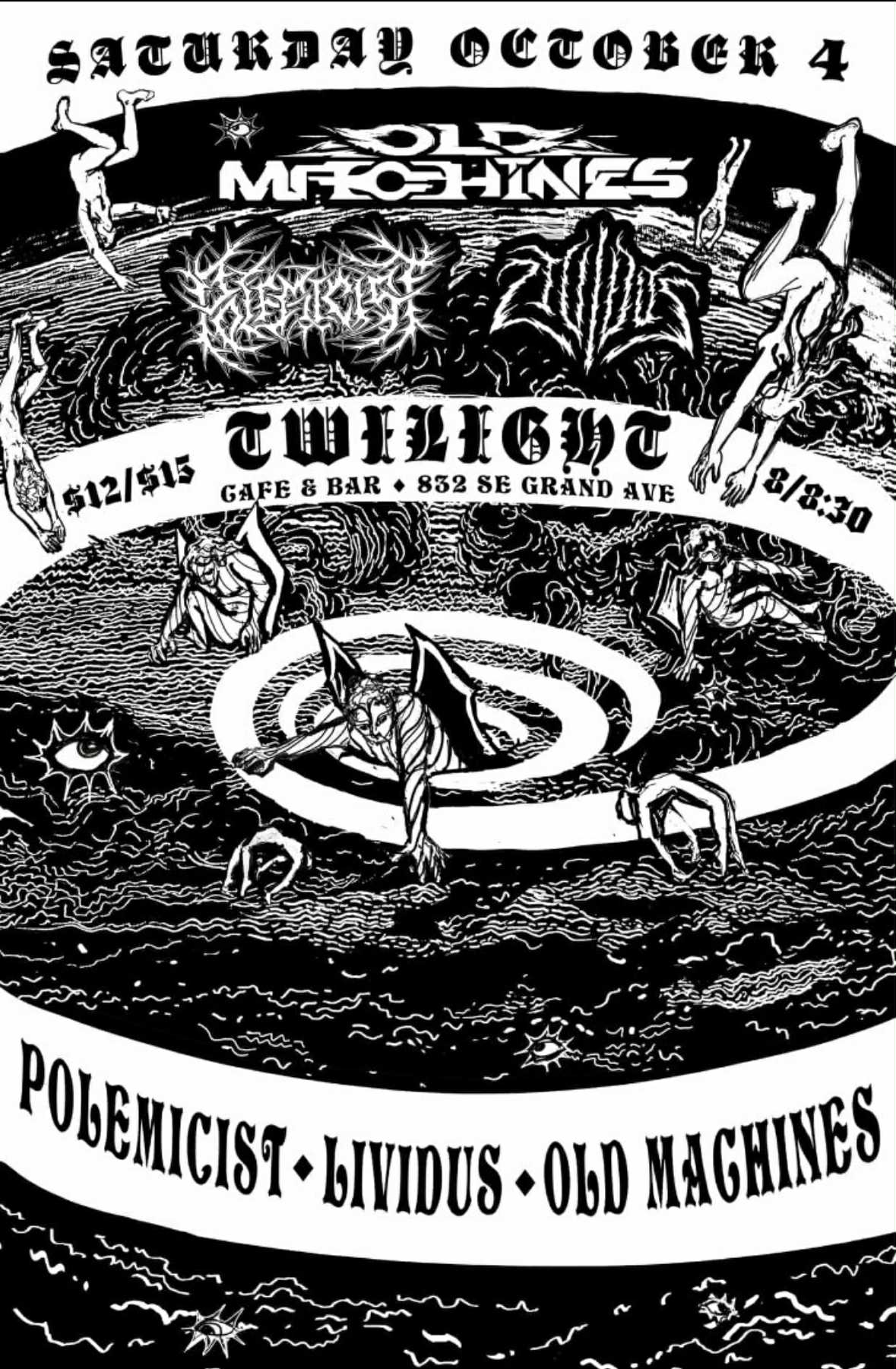 Old Machines, Lividus, Polemicist at The Twilight