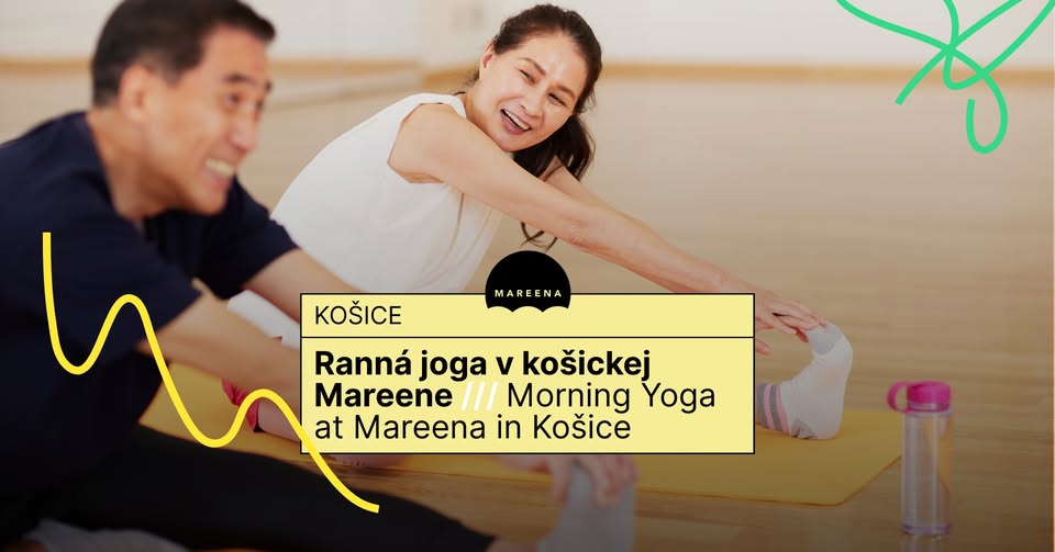 Ženská ranná joga v košickej Mareene 🟡 Morning Yoga for women at Mareena in Košice