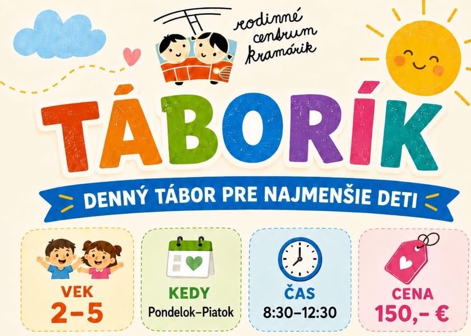 TÁBORÍK - Denný tábor pre najmenších_2. turnus