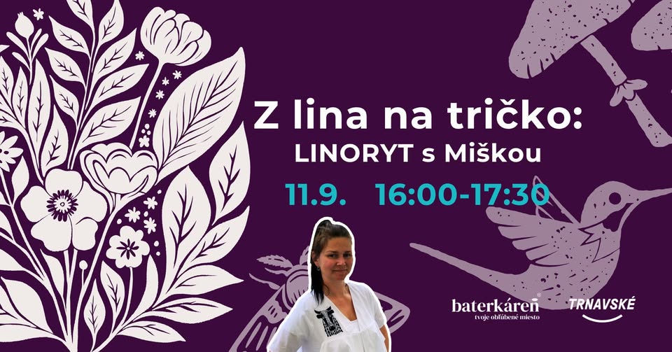 Z lina na tričko: LINORYT s Miškou