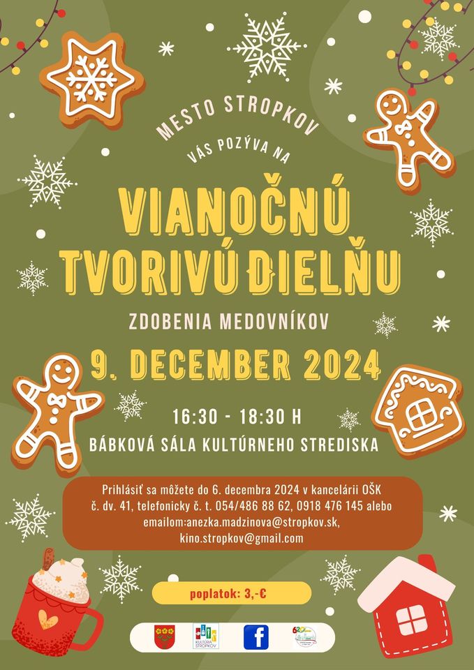 Vianočná tvorivá dielňa - zdobenie medovníkov