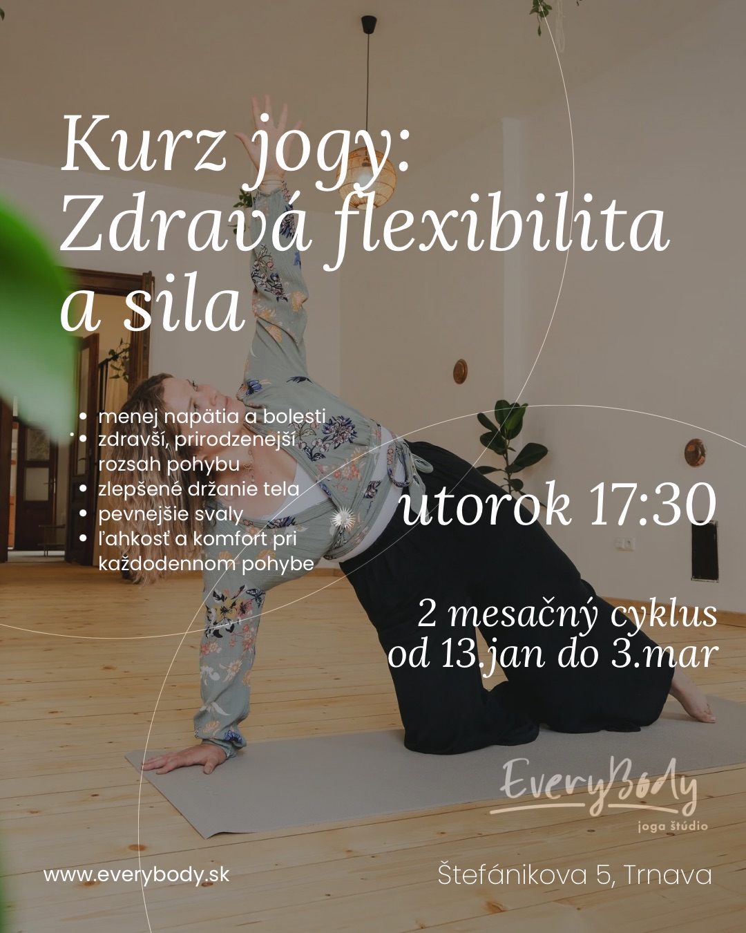 Kurz jogy: ZDRAVÁ FLEXIBILITA A SILA