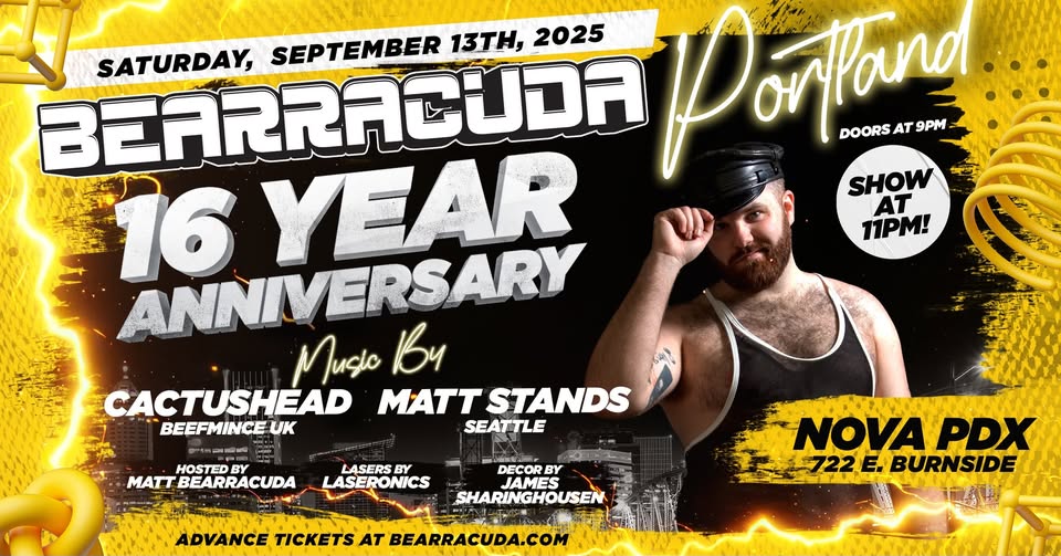 Bearracuda Portland 16th Anniversary!