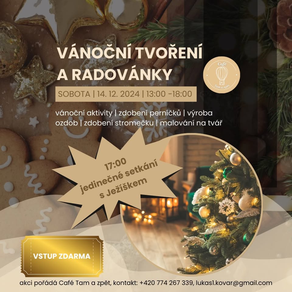 🎄 Vánoční tvoření a radovánky v Café Tam a zpět 🎄