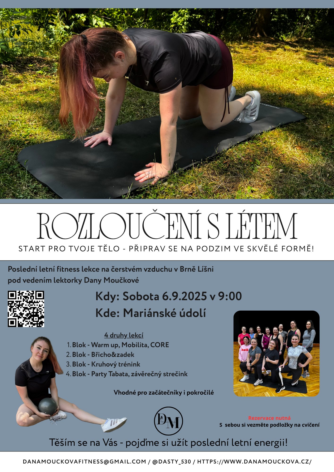 Rozloučení s létem - přijď si zacvičit zdarma!🤸‍♀️
