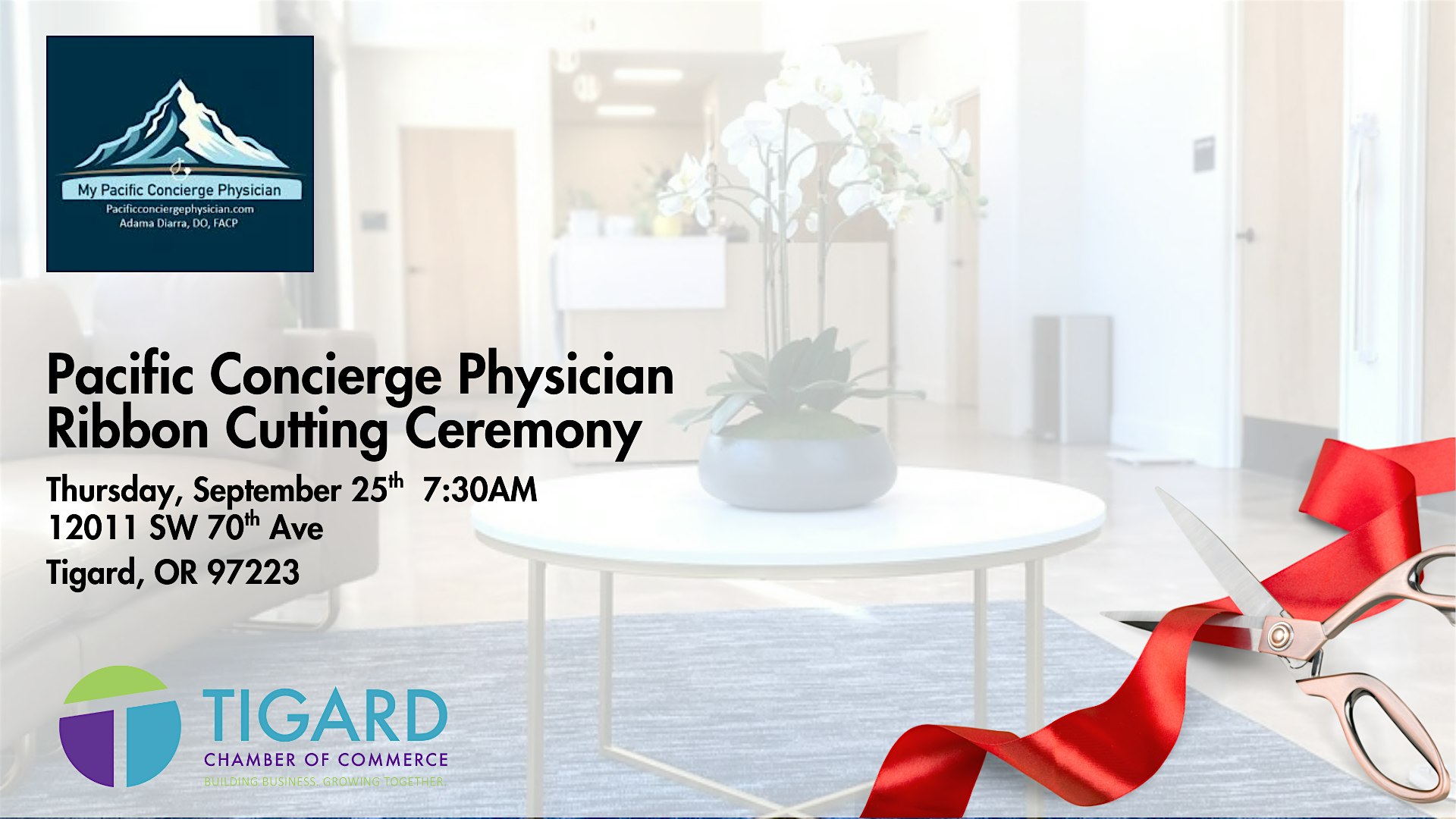 Good Morning Tigard & Ribbon Cutting Hosted by Pacific Concierge Physician