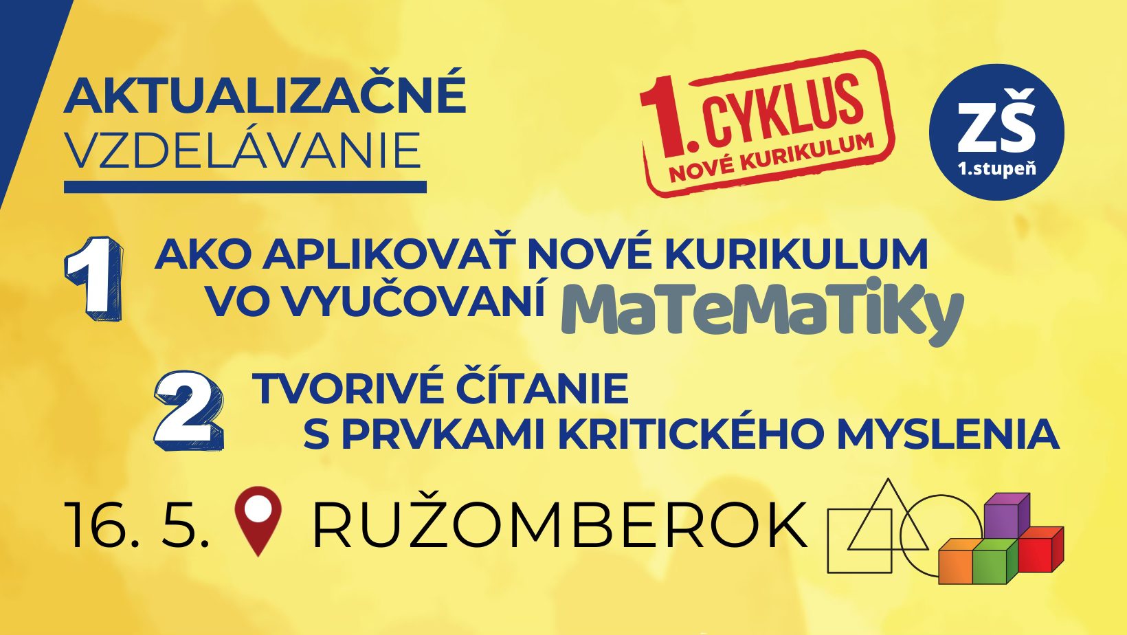 Ako aplikovať nové kurikulum (nielen) vo vyučovaní matematiky