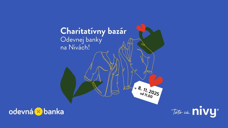 🛍️ Charitatívny bazár Odevnej banky na Nivách