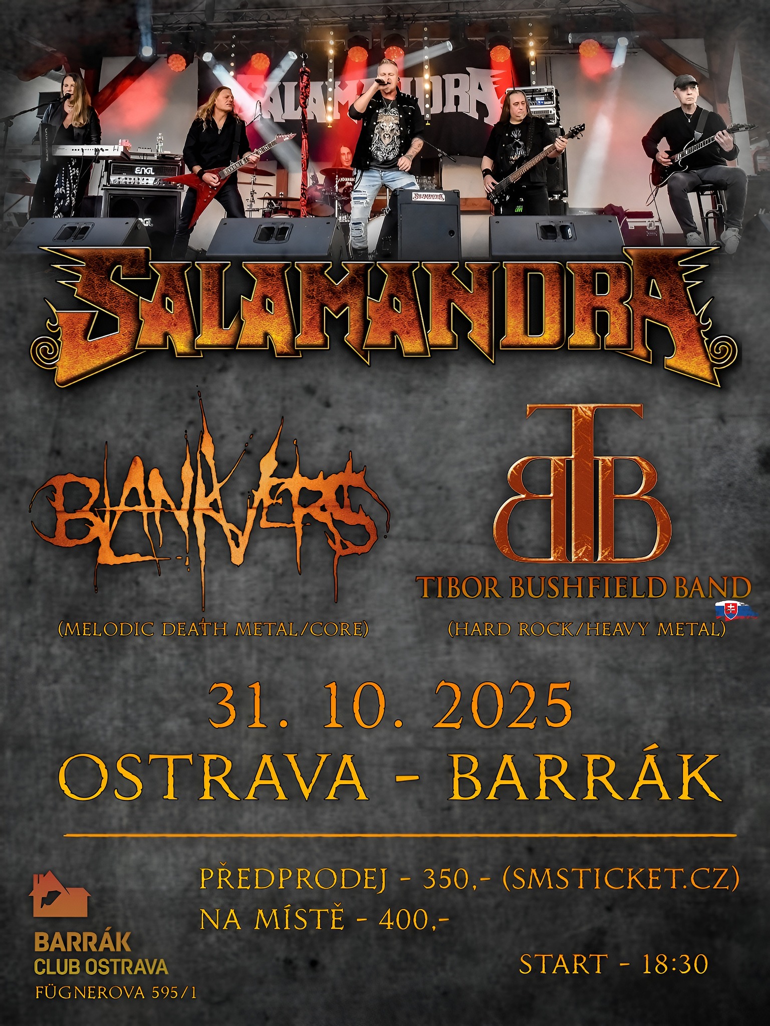 Concert Barrák Music Club Ostrava