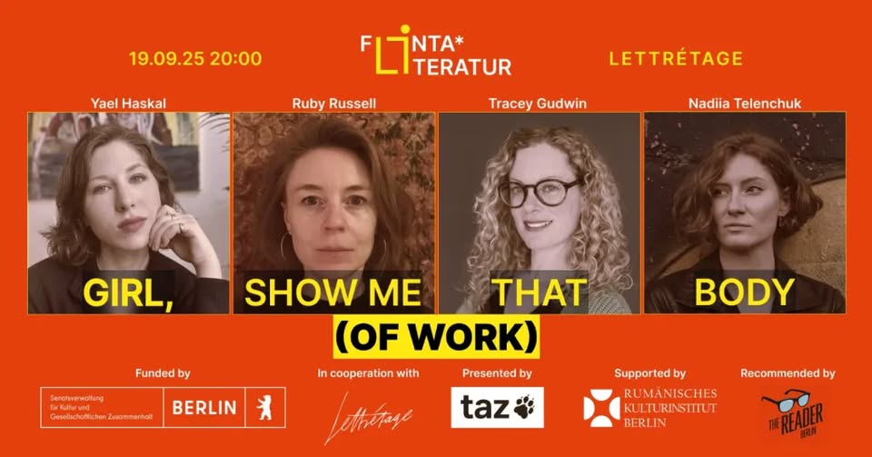 GIRL, SHOW ME THAT BODY (OF WORK): FLINTA* LITERATURE NIGHT #3