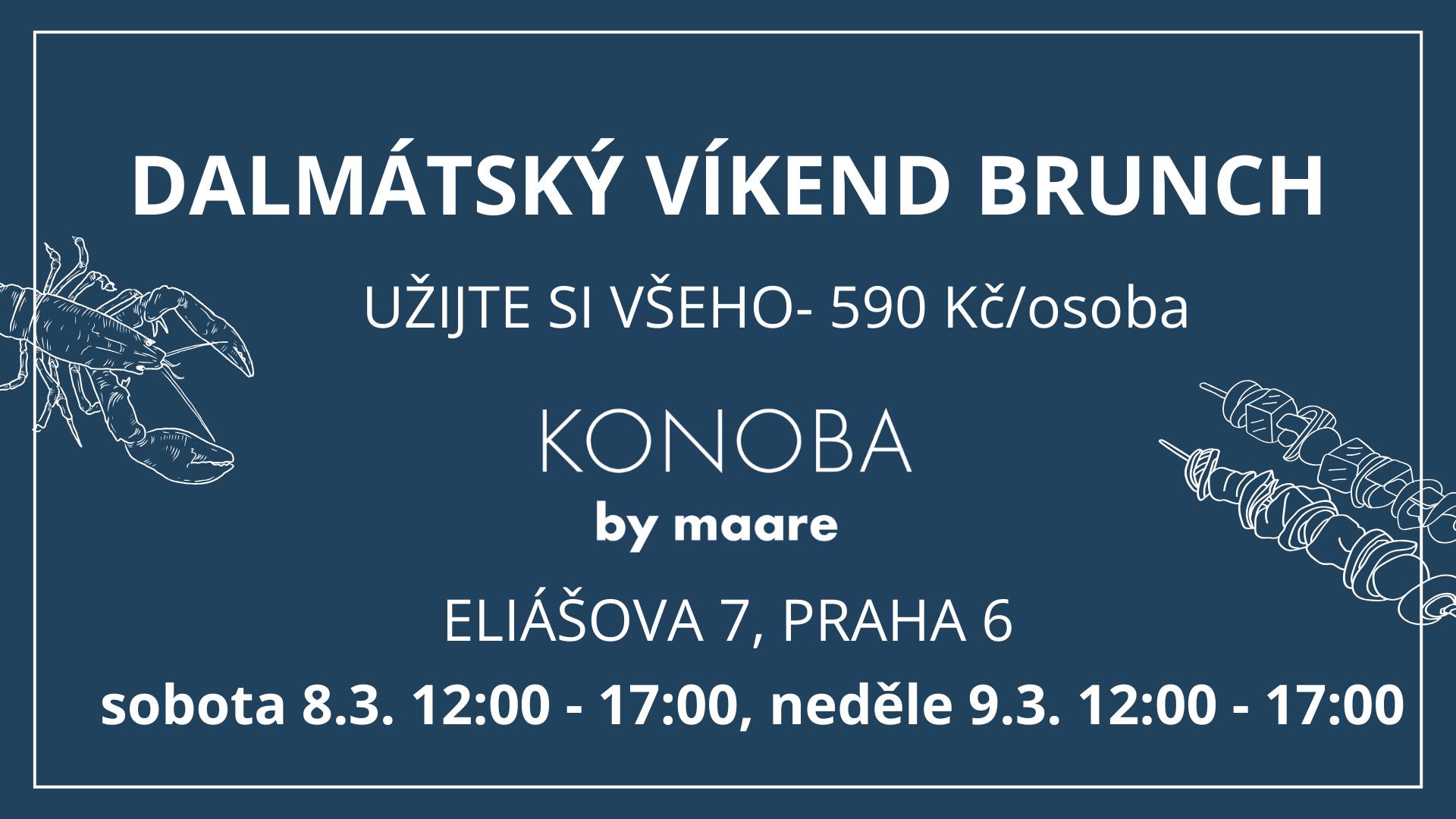 Dalmátský víkendový brunch v Dejvicích