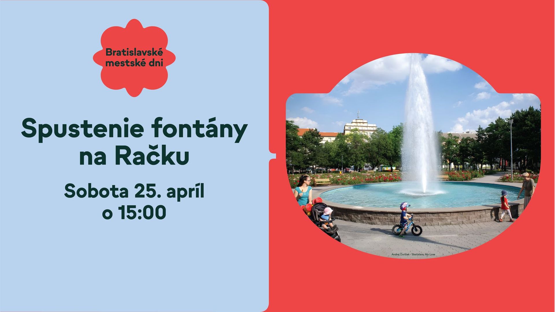 Spustenie fontány na Račku