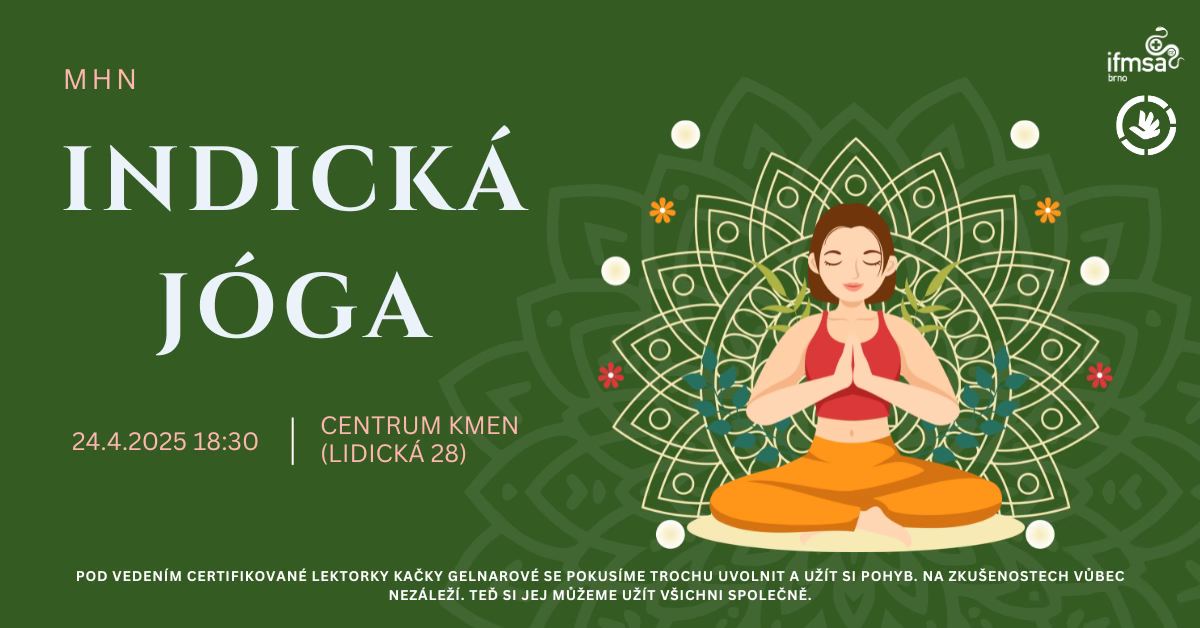 Mental Health Night: Indická jóga 24.4.
