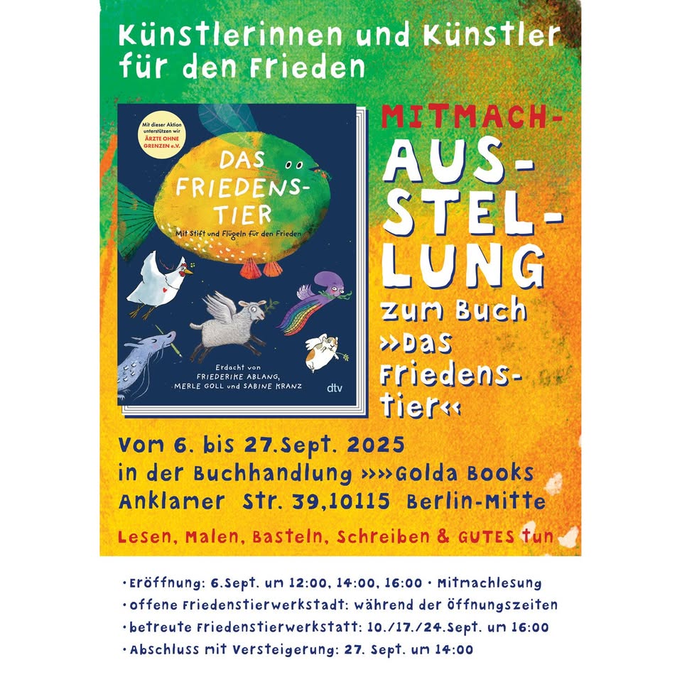 Das Friedenstier - eine Ausstellung zum Mitmachen!