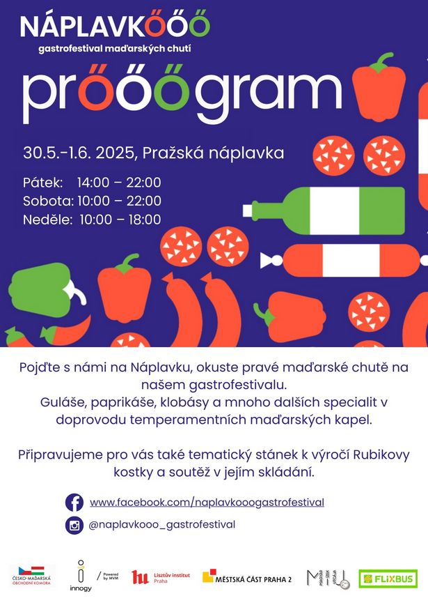 Náplavkőőő gastrofestival maďarských chutí