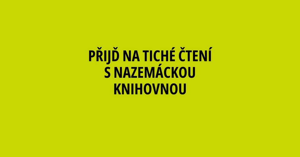 Tiché čtení s knihovnou NaZemi