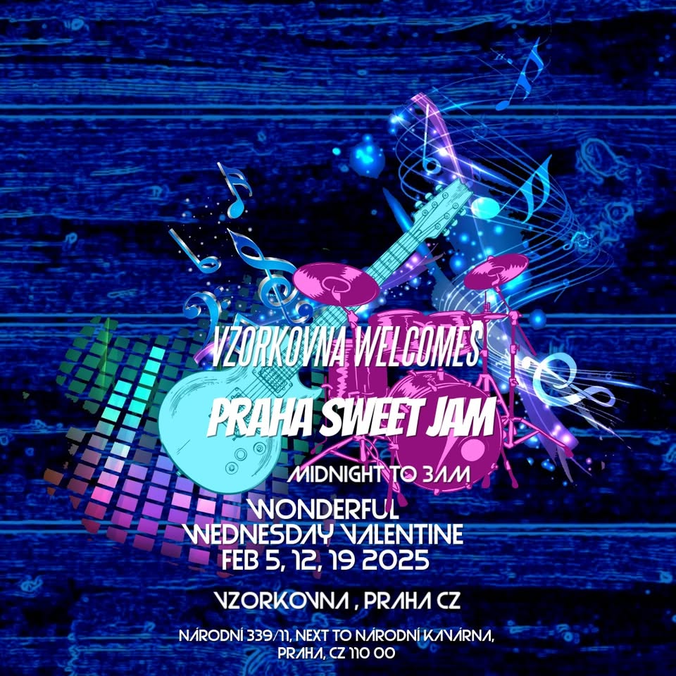 Praha Sweet Jam at Vzorkovna Valentine concerts