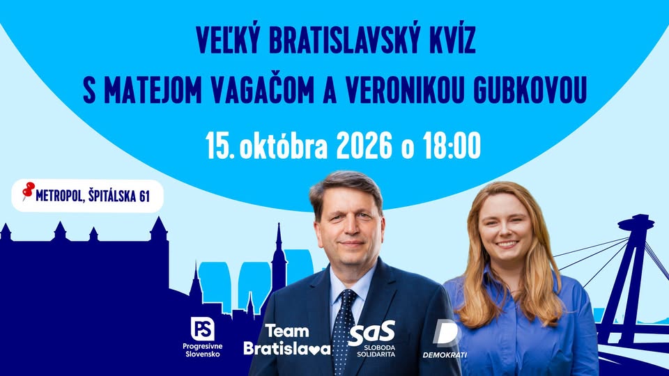 Veľký bratislavský kvíz s Matejom Vagačom a Veronikou Gubkovou