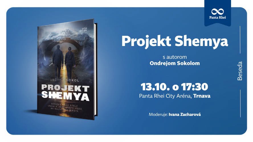 TRNAVA: Beseda ku knihe Projekt Shemya s autorom Ondrejom Sokolom 📖