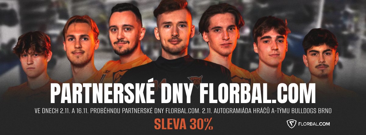 BULLDOGS I PARTNERSKÉ DNY VE FLORBAL.COM s autogramiádou