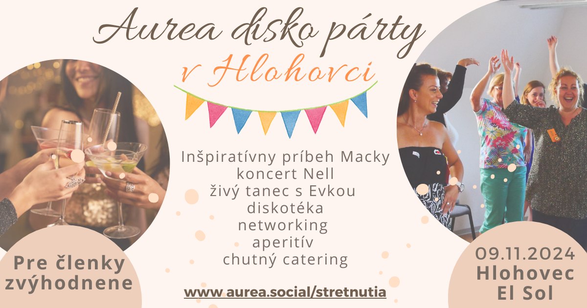 AUREA DISKO PÁRTY V HLOHOVCI - ŽENY V RYTME
