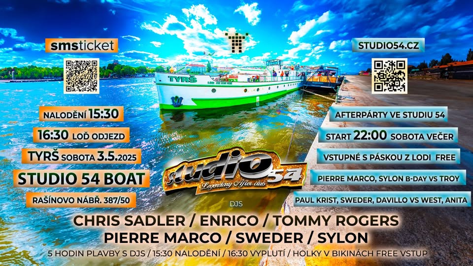 🛳️ STUDIO 54 Boat jako Parník (čti Pařník) 🛳️