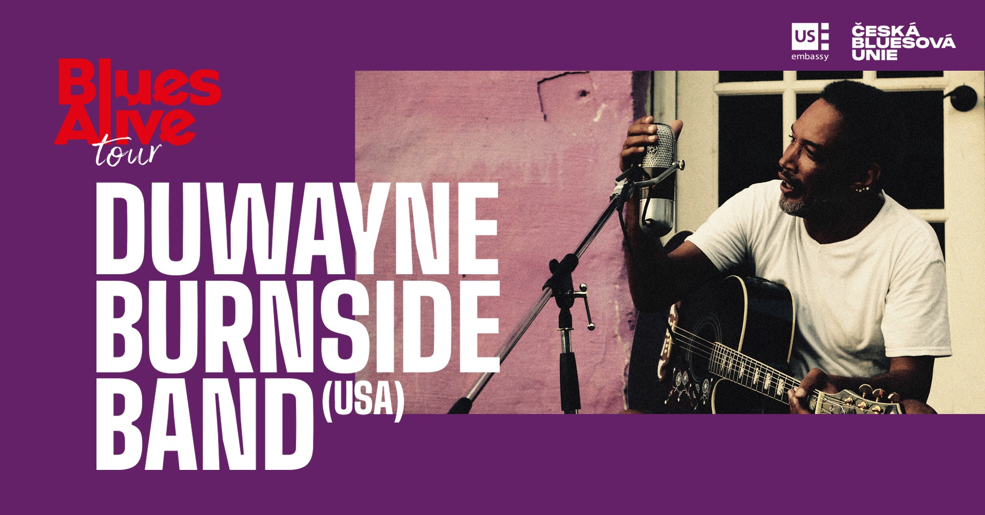 Blues Alive Tour 2024 v Mikulově: Duwayne Burnside Band (USA), support: Band of Heysek