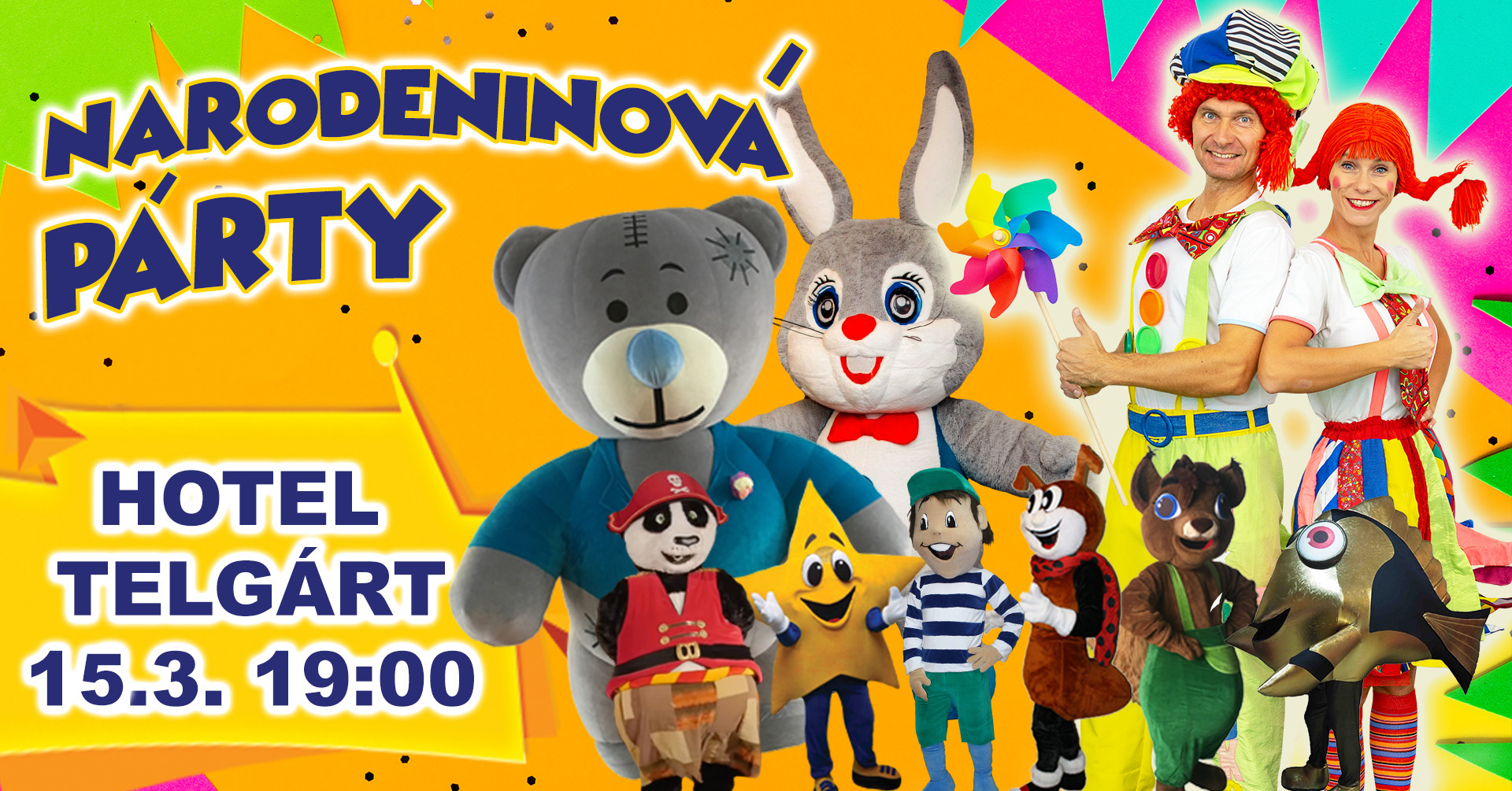 TÁRAJKO A POPLETAJKA - NARODENINOVÁ PÁRTY HOTEL TELGÁRT