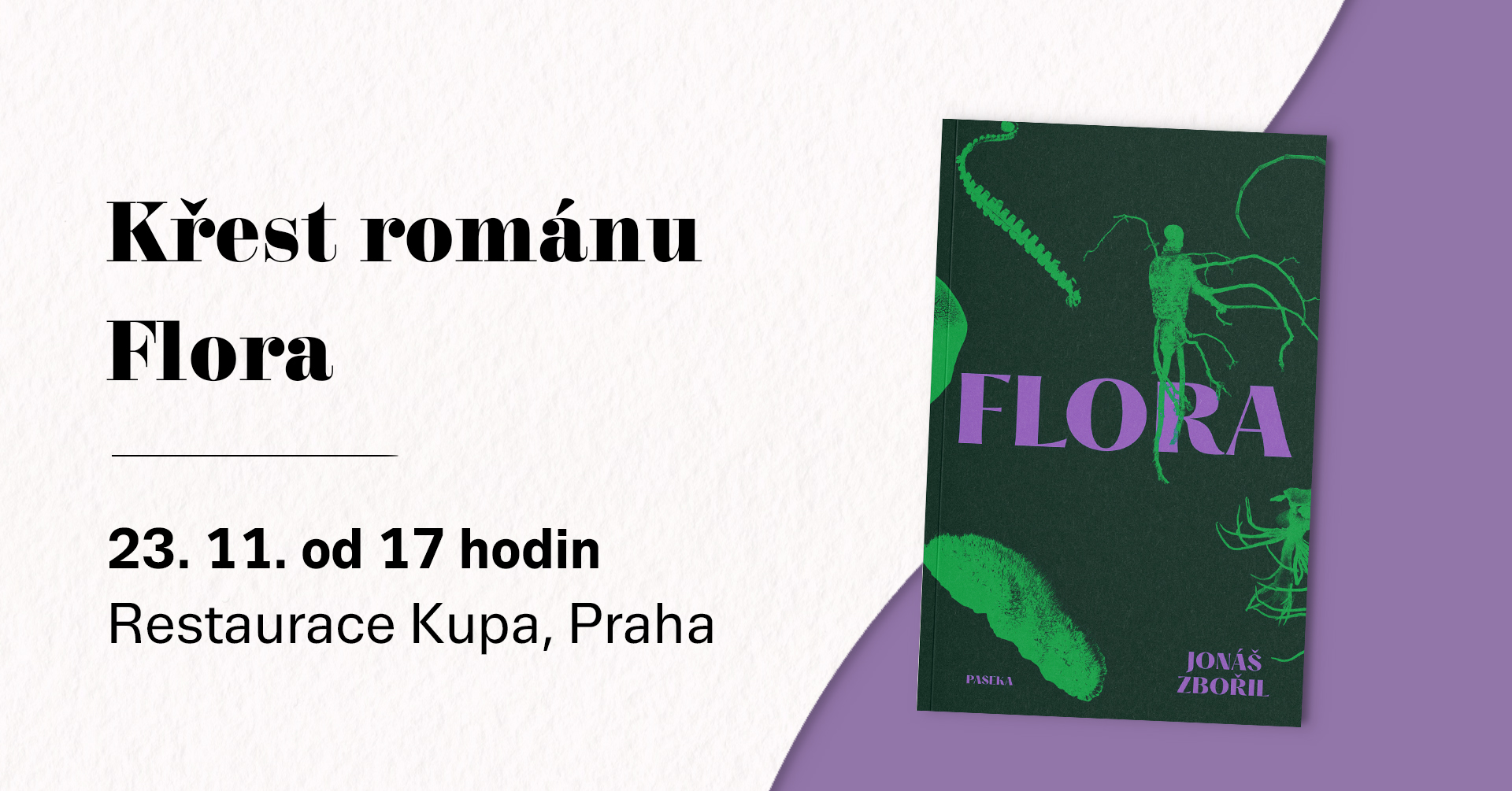 Jonáš Zbořil: Flora / uvedení knihy