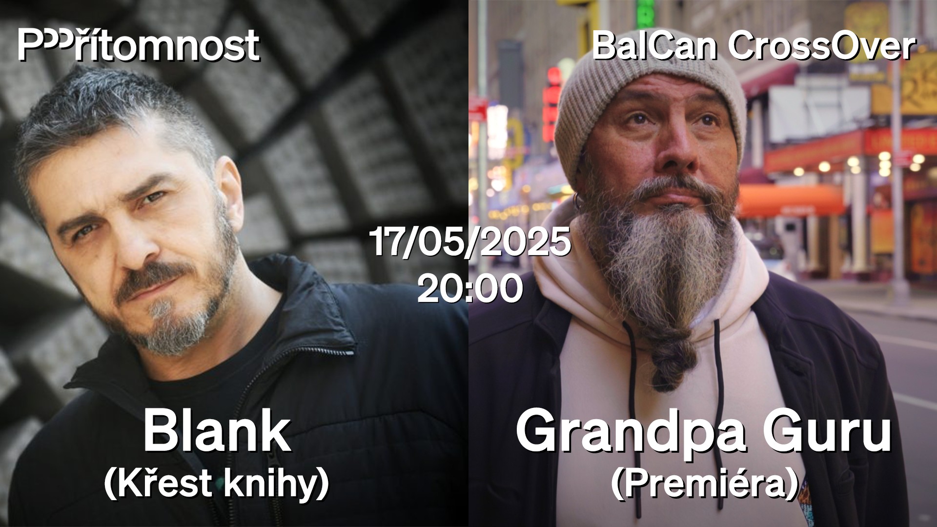 FEĐA ŠTUKAN - KŘEST PŘEKLADU KNIHY BLANK + PREMIÉRA GRANDPA GURU | BalCan CrossOver Night