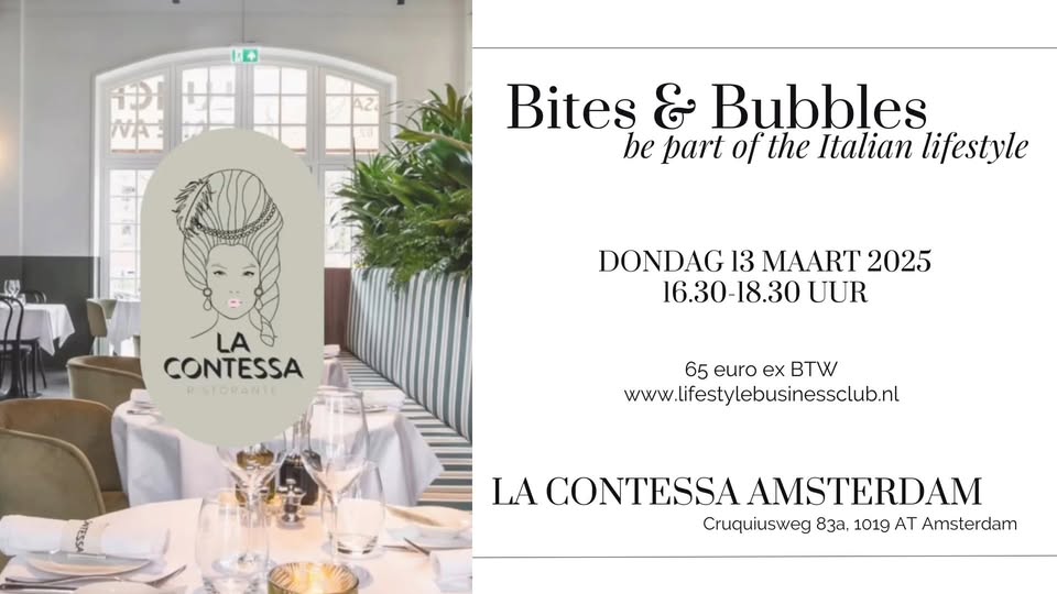 Italian Bites & Pink Scroppino netwerk event