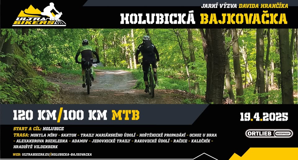 HOLUBICKÁ BAJKOVAČKA - 120km Výzva Poháru UB pro horská kola