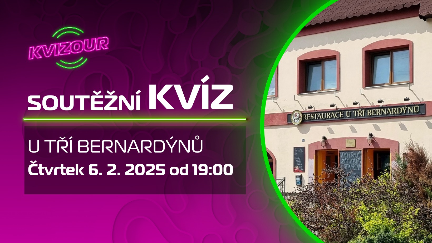 KVÍZ v restauraci U TŘÍ BERNARDÝNŮ - Modřany