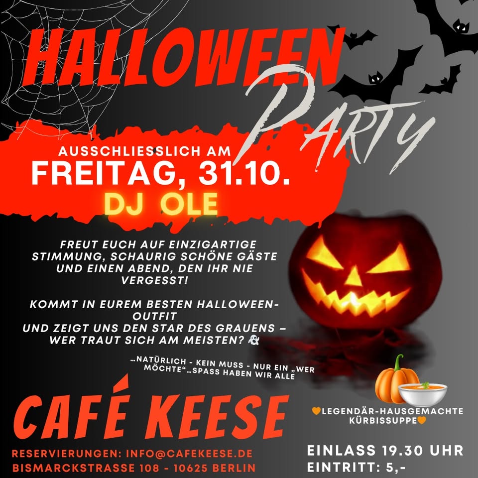Halloween Party ! Nur an einem Tag - 31.10.2025!