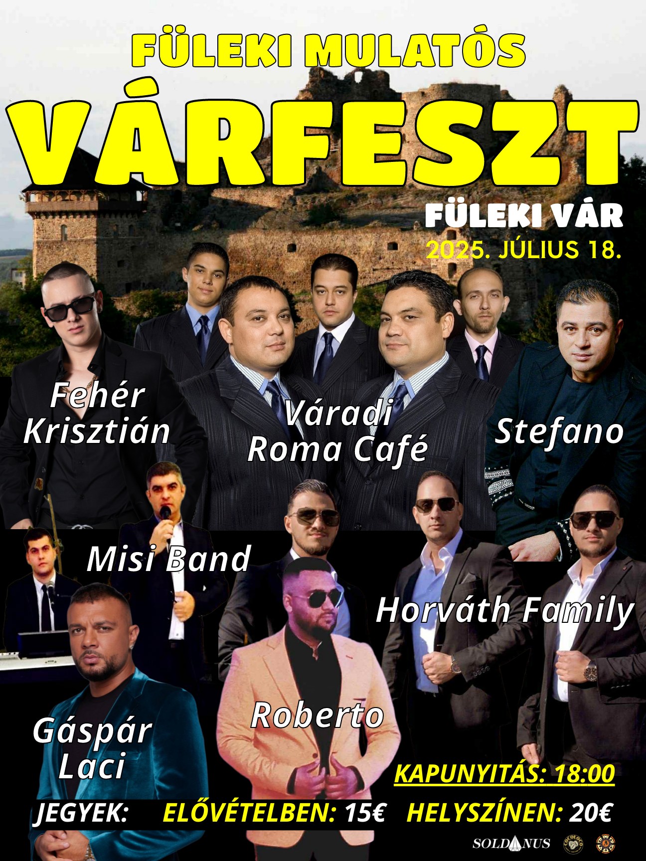 FÜLEKI MULATÓS FESZTIVÁL | 07.18. Fülek - Várudvar