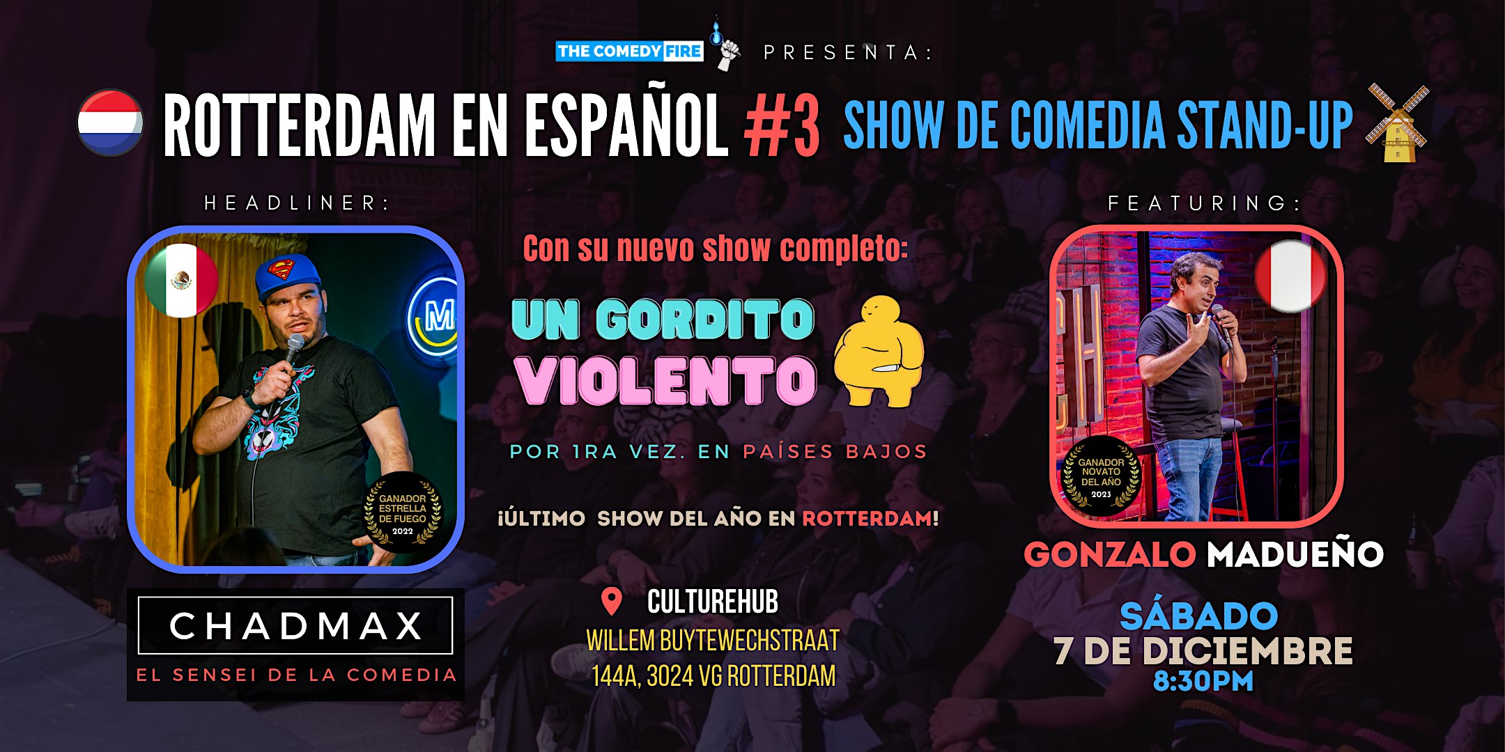 Rotterdam en Español #3 - El showcase de comedia stand-up en tu idioma