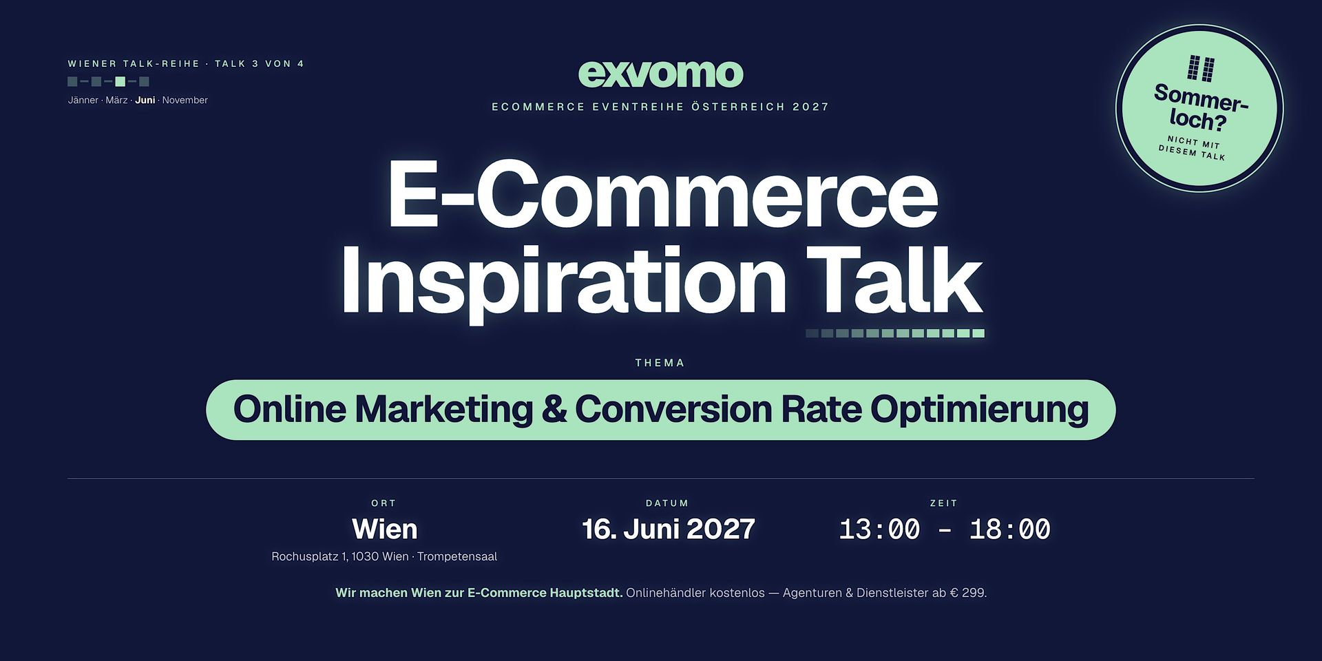 E-Commerce Inspiration Talk: Online Marketing & Conversion Rates | Wien