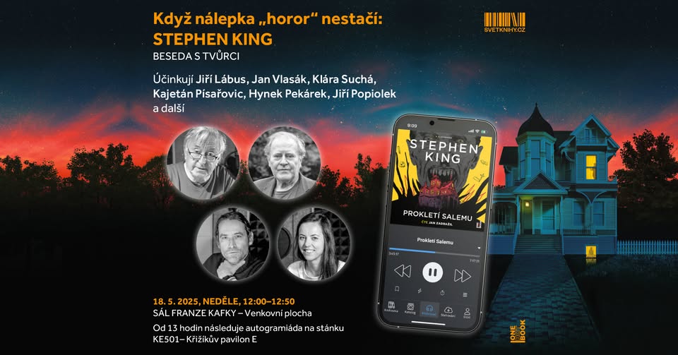 Když nálepka "horor" nestačí: Stephen King / OneHotBook na Světě knihy