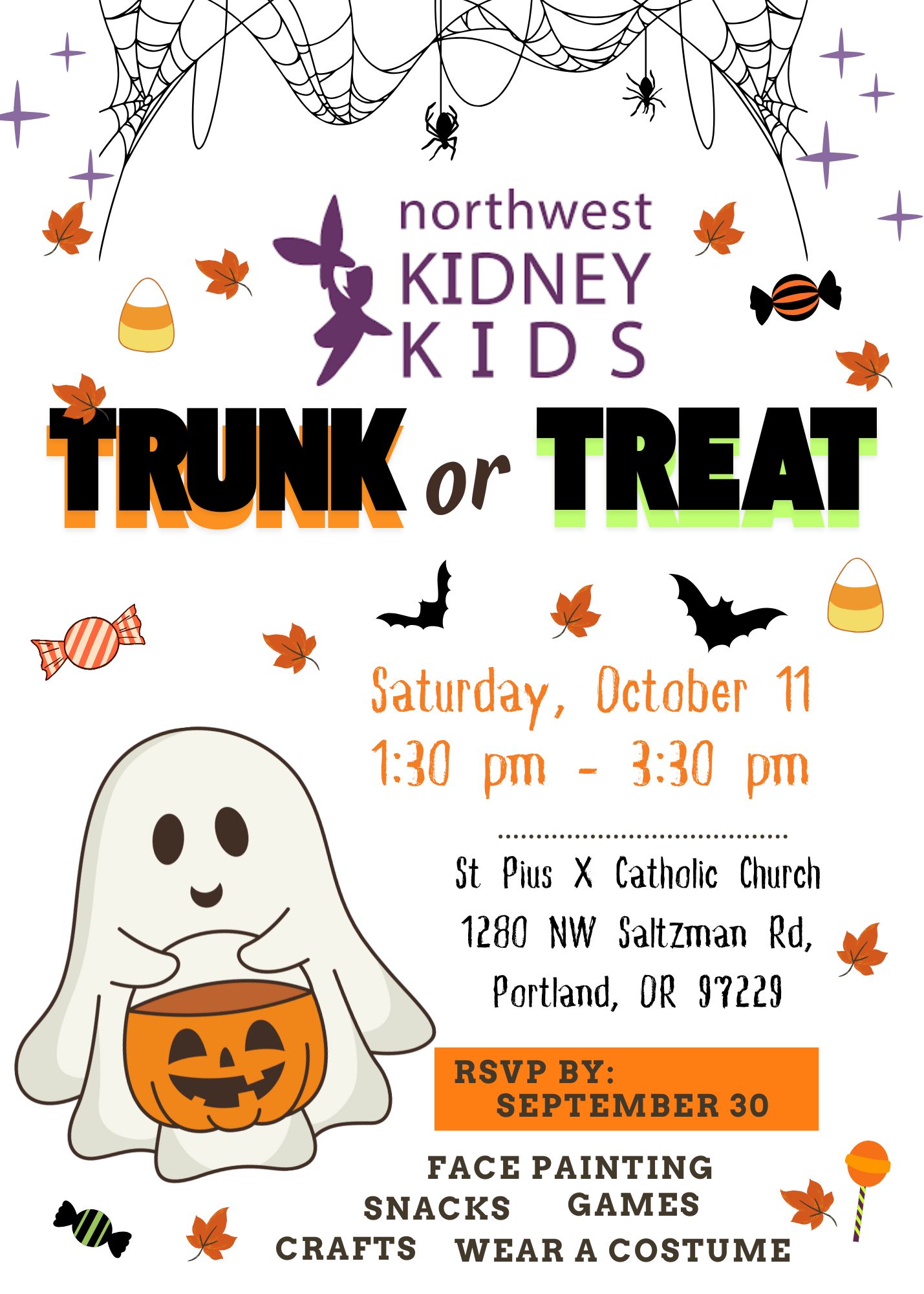 NW Kidney Kids Trunk or Treat