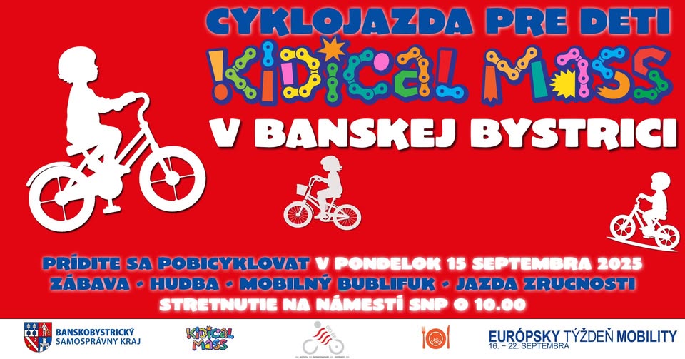 Kidical Mass Banská Bystrica - Cyklojazda pre deti a rodičov