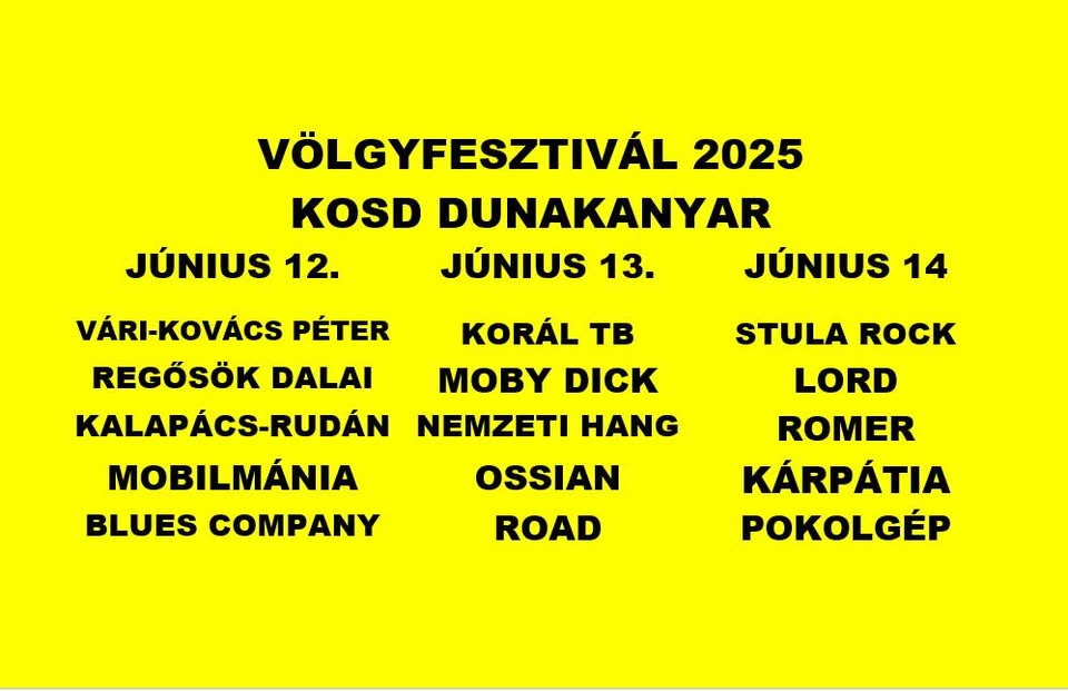 Völgyfesztivál 2025