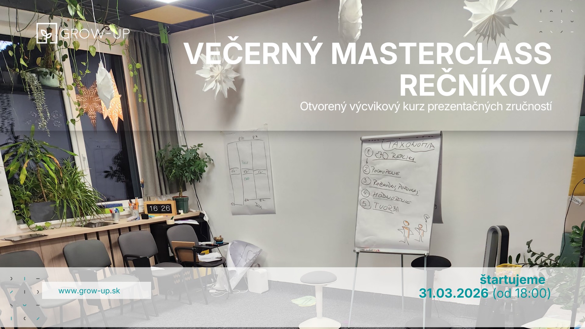 Večerný Masterclass Rečníkov