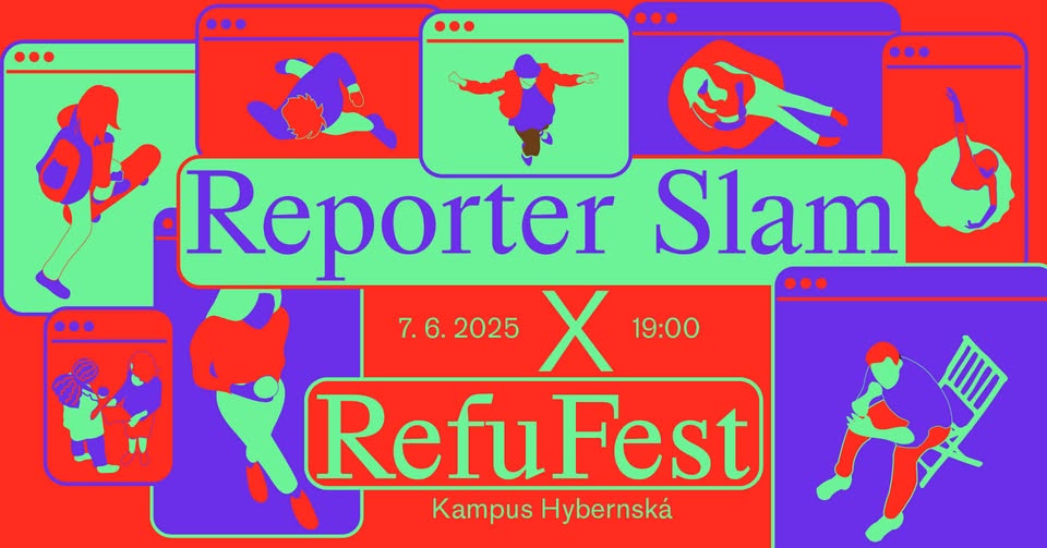 HYB4 Čítárna: Reporter Slam RefuFest
