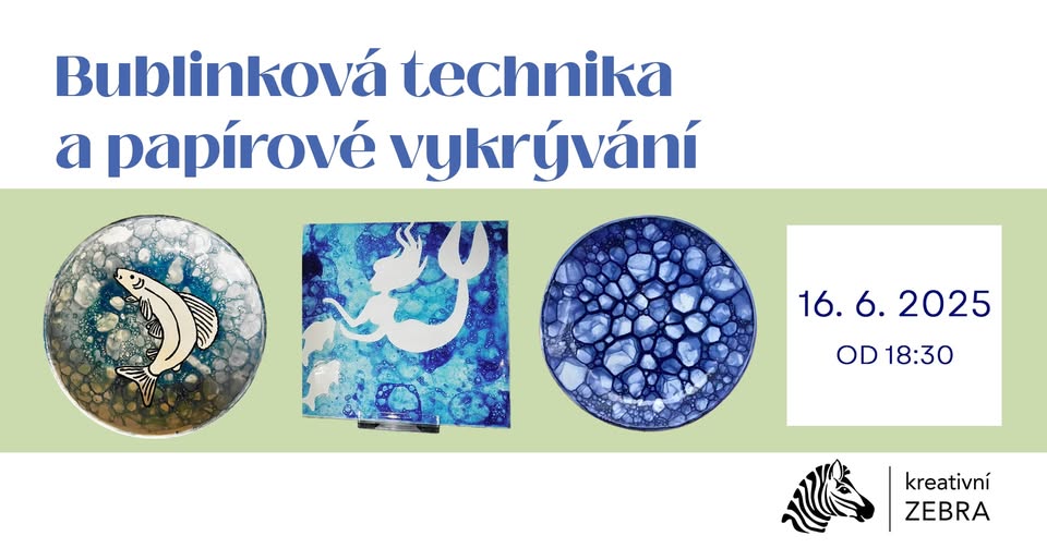 Večerní malování keramiky - bublinková technika a papírové vykrývání