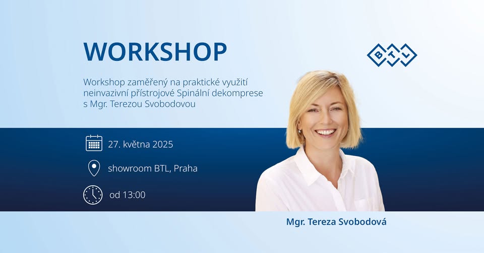Workshop: Praktické využití neinvazivní přístrojové spinální dekomprese s Mgr. Terezou Svobodovou