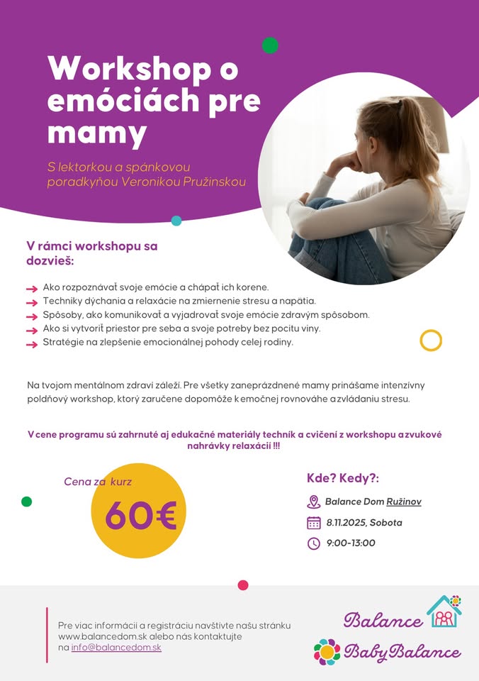 Workshop o emóciách pre mamy