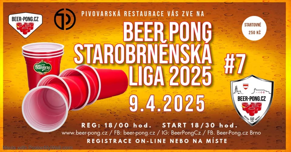 Starobrněnská Beer-Pong liga 2025 #7