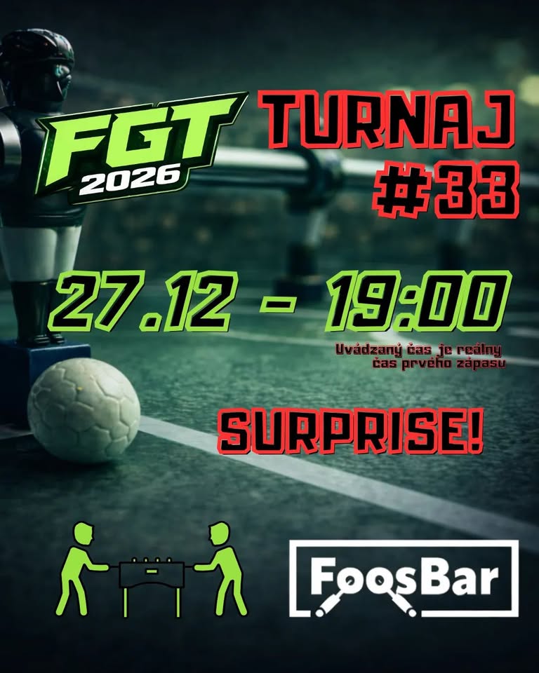 FGT turnaj v stolnom futbale