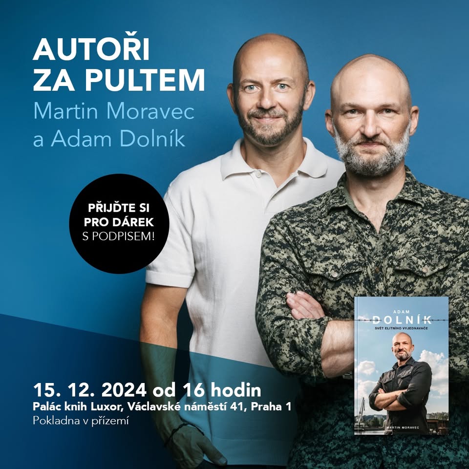 Autoři za pultem- Martin Moravec a Adam Dolník