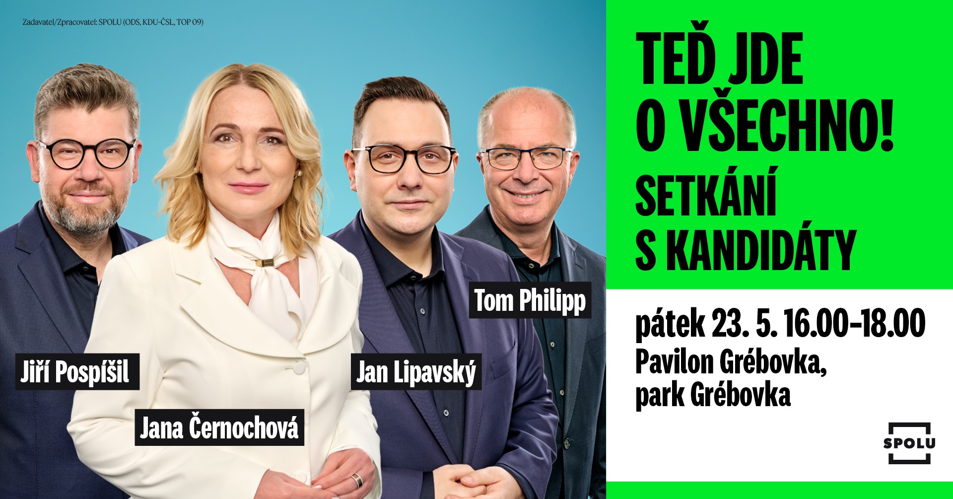 Setkání s kandidáty SPOLU v Pavilonu Grébovka